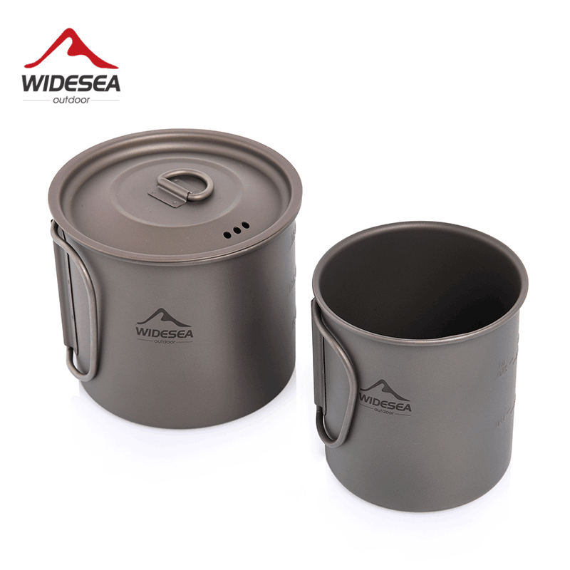 Quechua Camping Cooking Set - Tazza da Campeggio Widesea in Titanio,