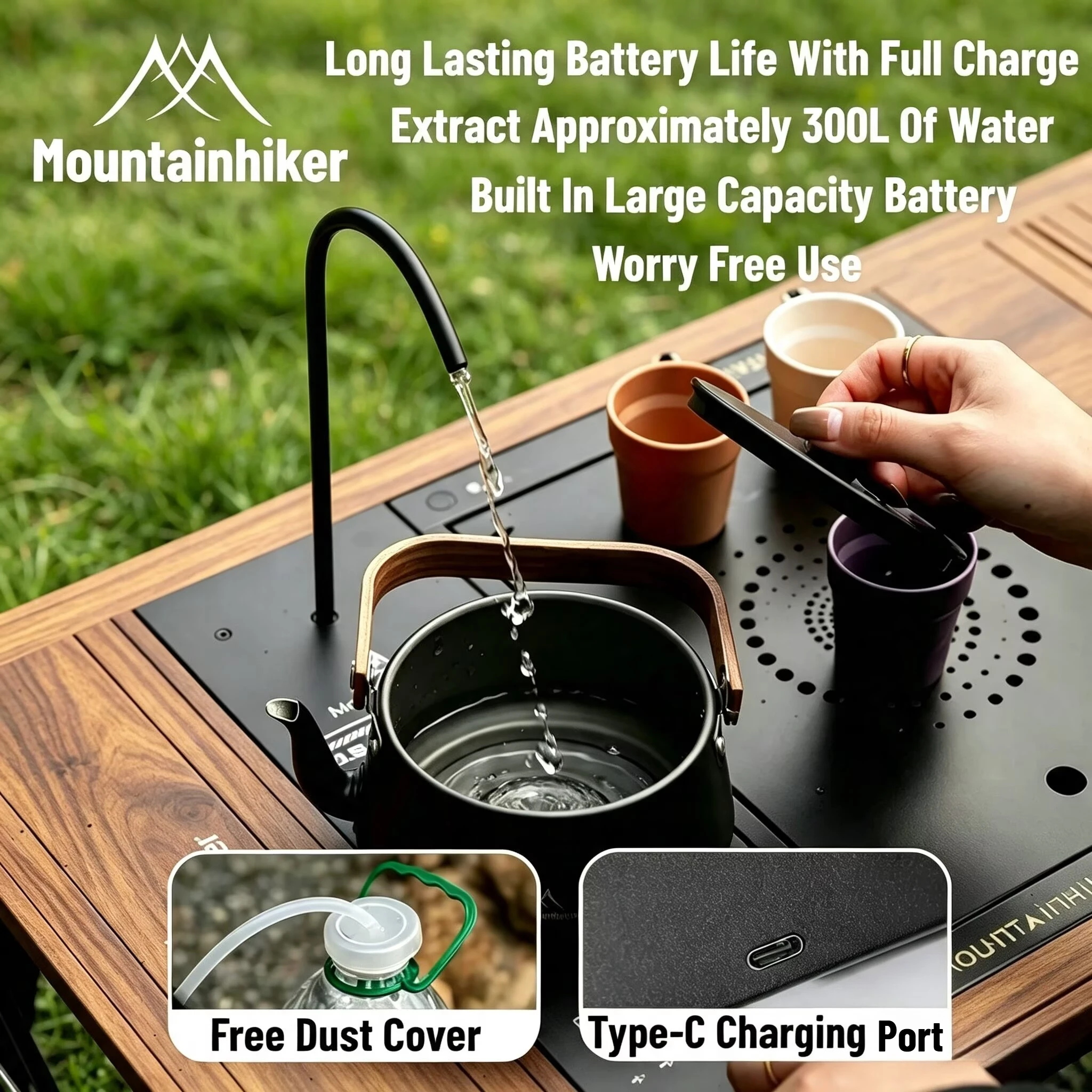 Camping Cooking Disc - Distributore d'Acqua Elettrico IGT per Campeggio,