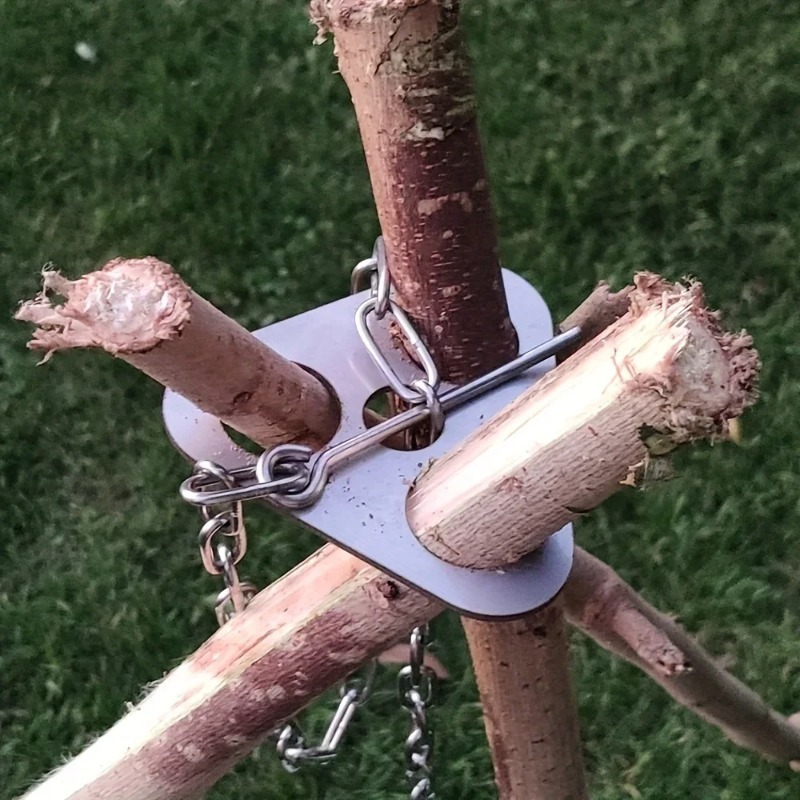 Camping Cooking Tripod - Supporto per Pentola da Campeggio Portatile