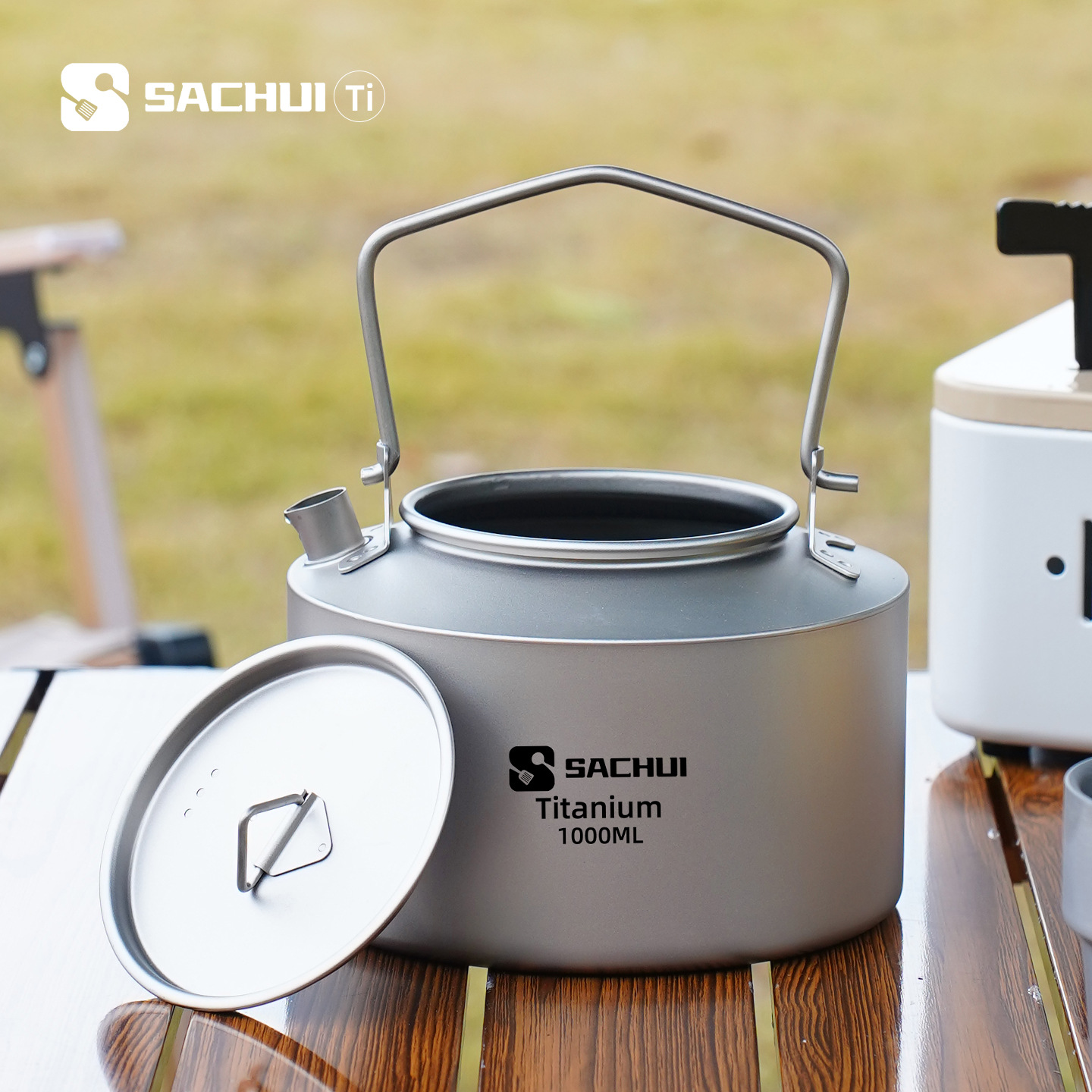 Camping Cooking Equipment - Bollitore in titanio puro da 1000