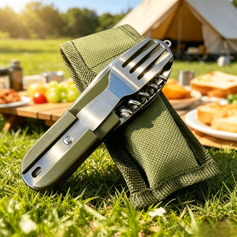 Camping Cooking Knife Set - Set di posate da campeggio 7