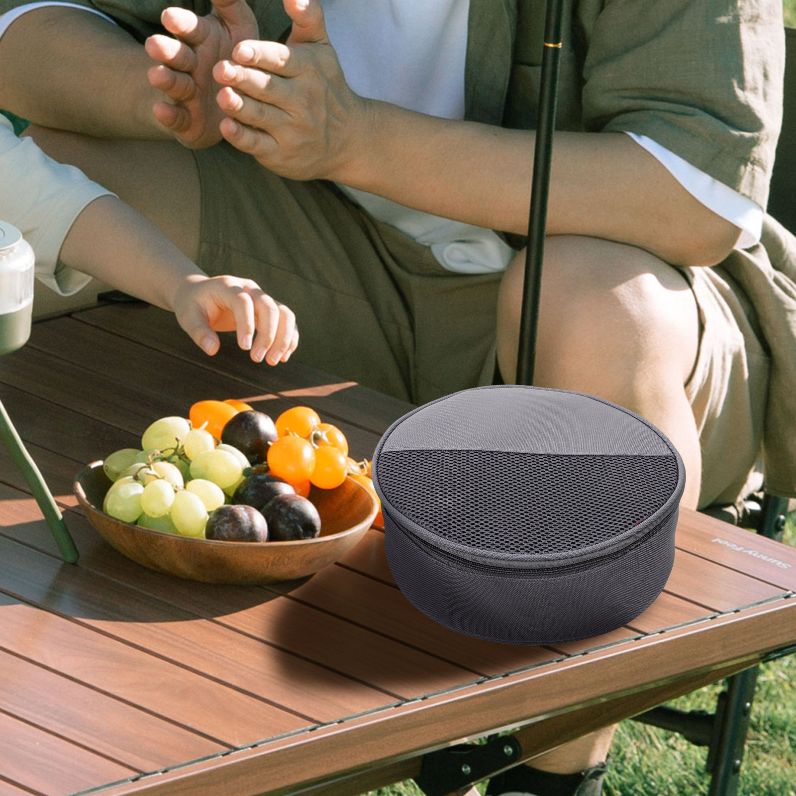 Camping Cooking Plate - Borsa per stoviglie da picnic, organizer