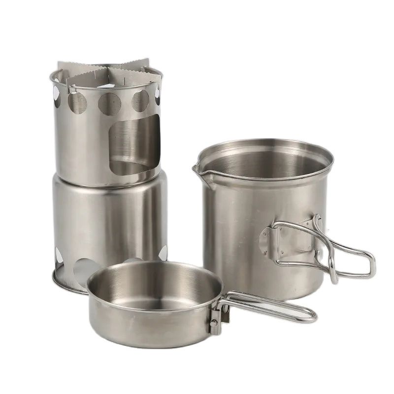 Camping Cooking Alcohol - Set da campeggio per fornello ad