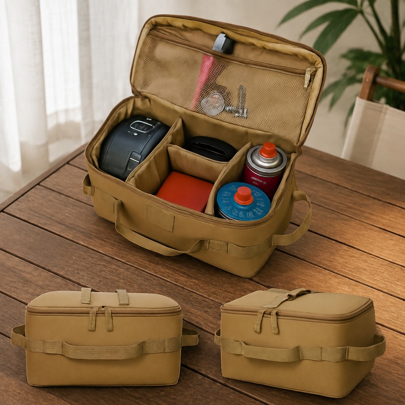 Camping Outdoor Cooking Equipment - Borsa da campeggio resistente con picchetti