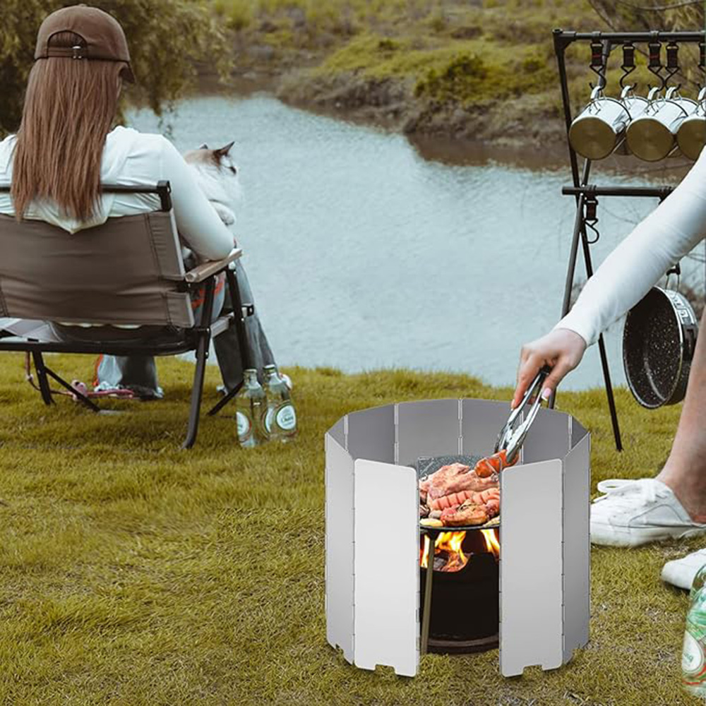 Camping Cooking Disc - Paravento Pieghevole per Fornello da Campeggio
