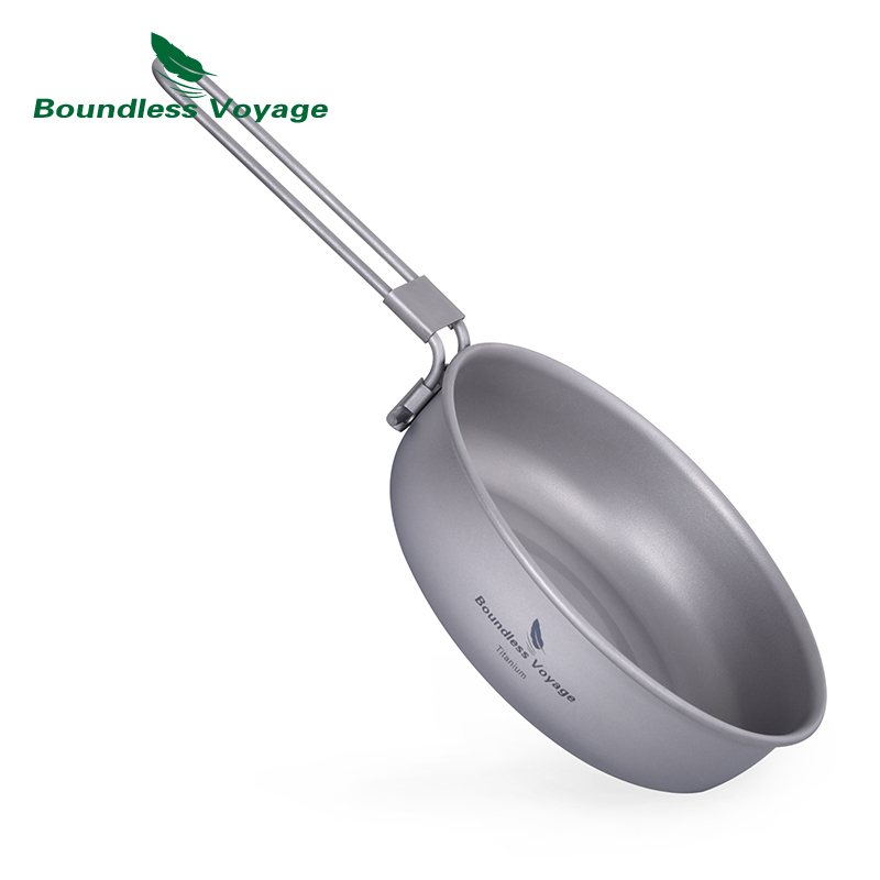 Camping Cooking Equipment - Boundless Voyage Padella ultraleggera in titanio