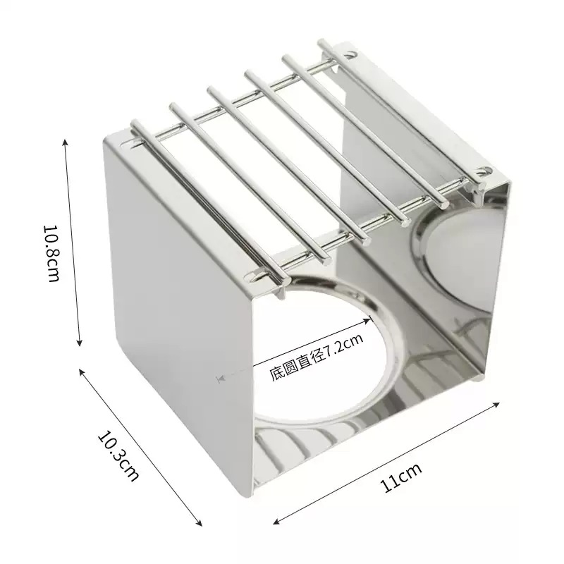 Camping Cooking Equipment - Supporto Quadrato in Acciaio Inox per