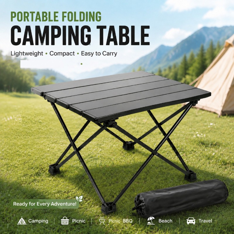 Camping Cooking Equipment - Tavolo da Campeggio Leggero e Portatile,