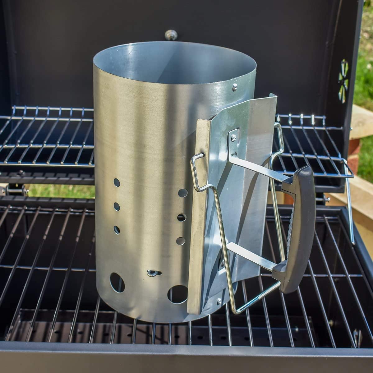 Charcoal Chimney Starter - Avviamento camino con maniglia di sicurezza