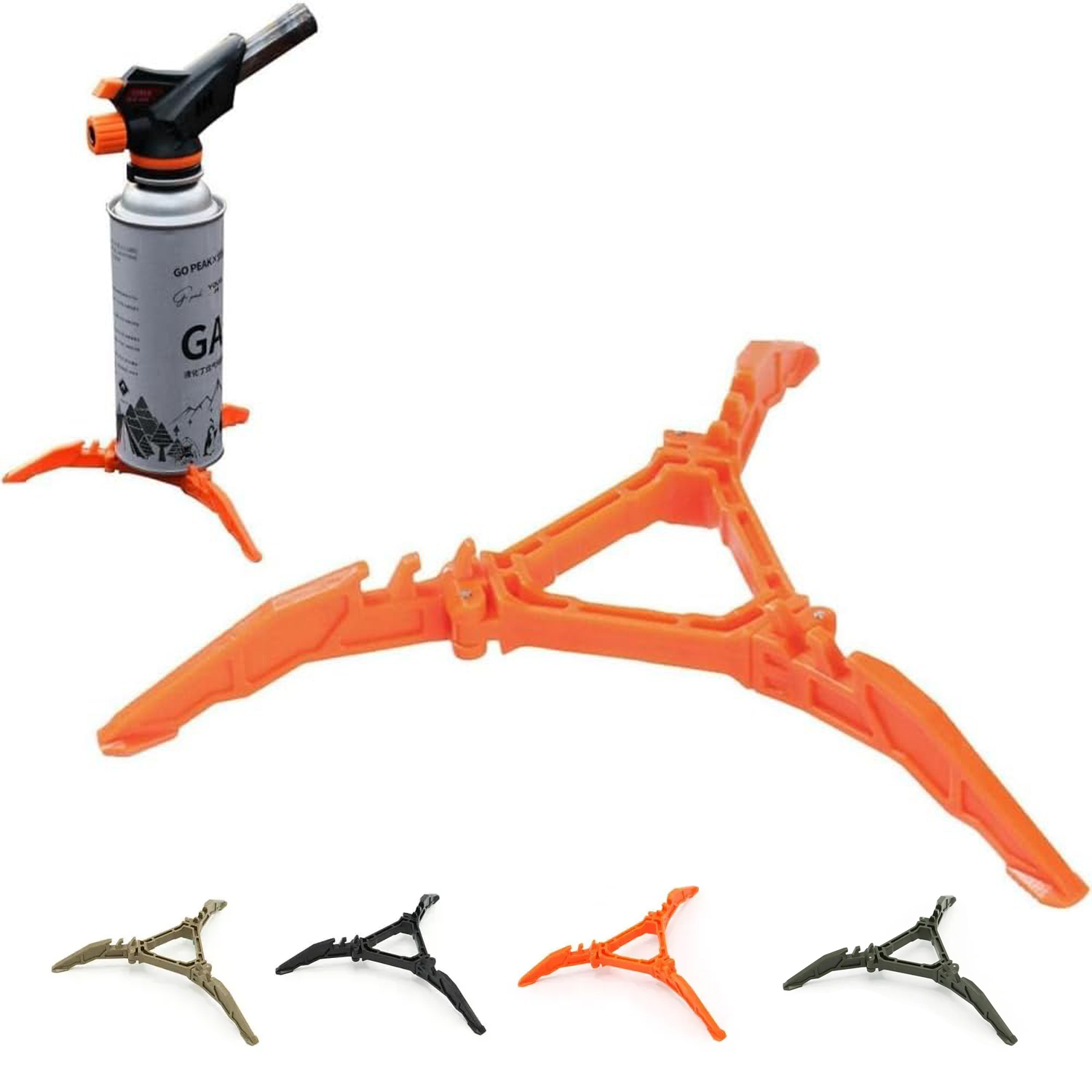 Camping Cooking Tripod - Supporto per Serbatoio Carburante Pieghevole, Stabilizzatore