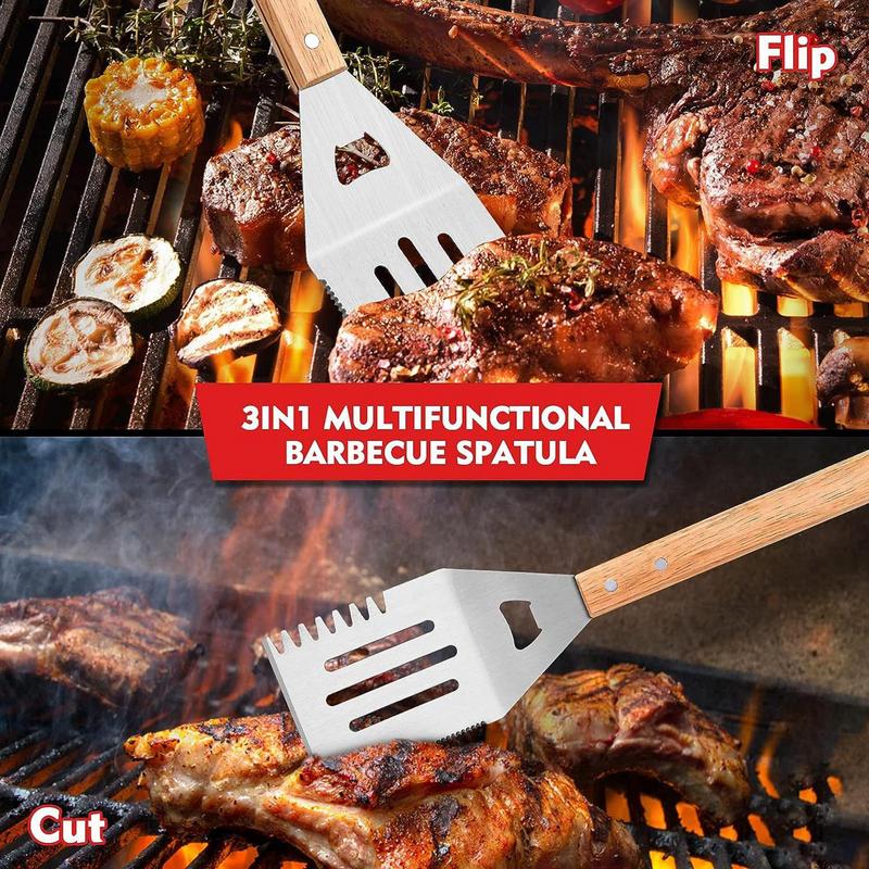 Camping Cooking Accessories Set - 3 utensili per barbecue Set di