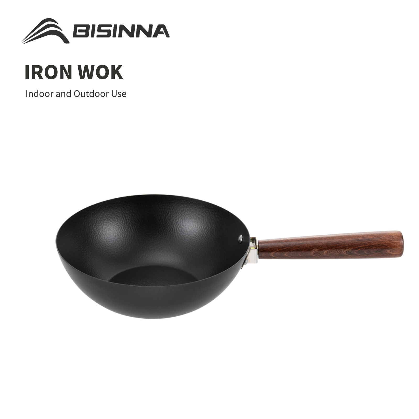 Camping Cooking Candle - BISINNA Wok in ferro da 24