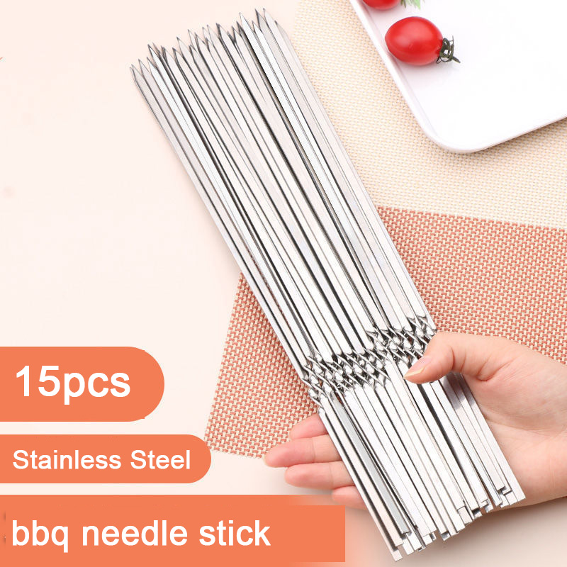 Camping Cooking Candle - 10/15 pezzi spiedino per barbecue in