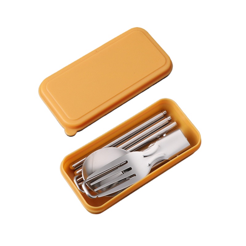 Camping Cooking Knife Set - Set di posate portatile in acciaio