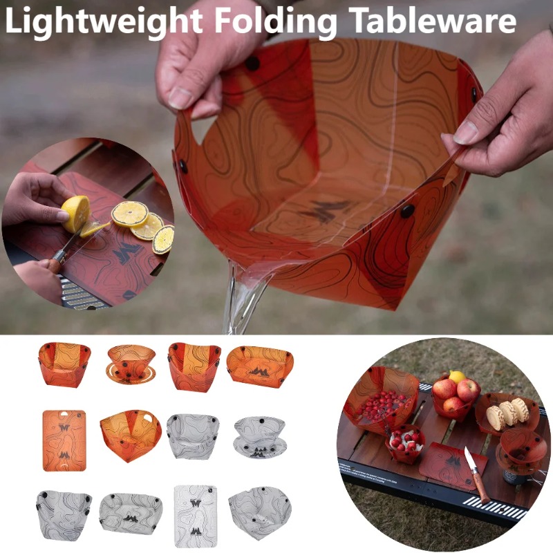 Camping Cooking Disc - Stoviglie da campeggio pieghevoli Ciotola portatile