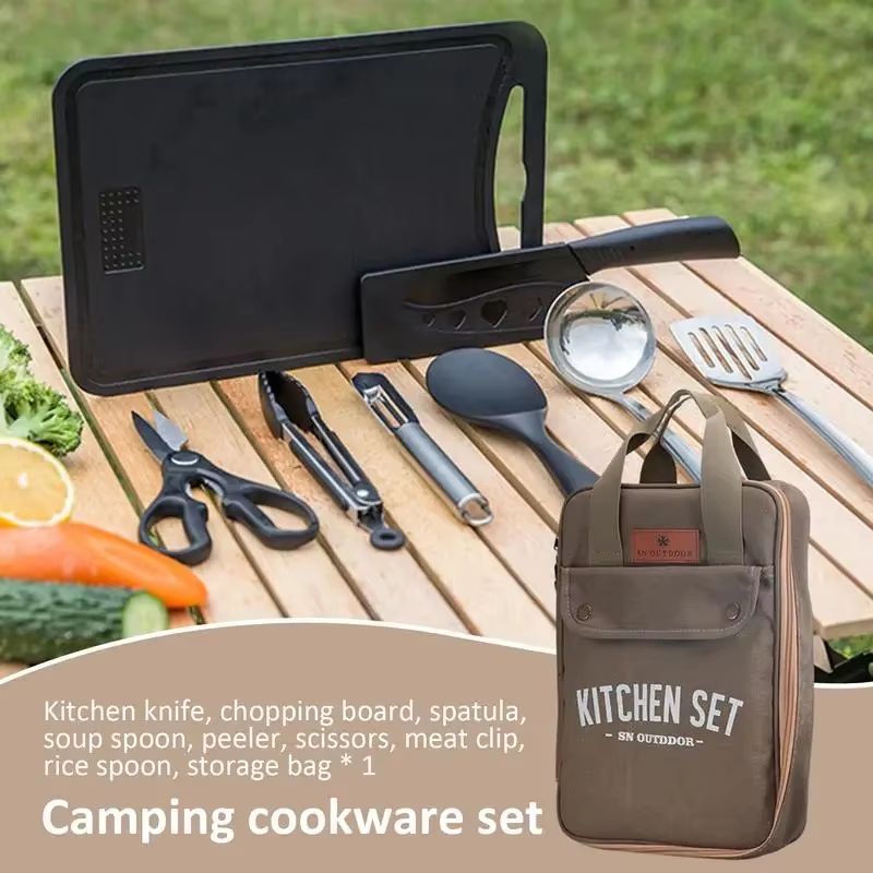 Set da Cucina da Campeggio 8 P - Camping Cooking Accessories Set recensione e prezzo