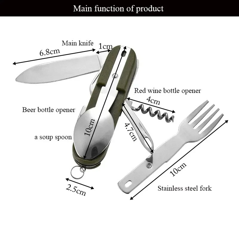 Set di posate da campeggio 7 i - Camping Cooking Knife Set recensione e prezzo