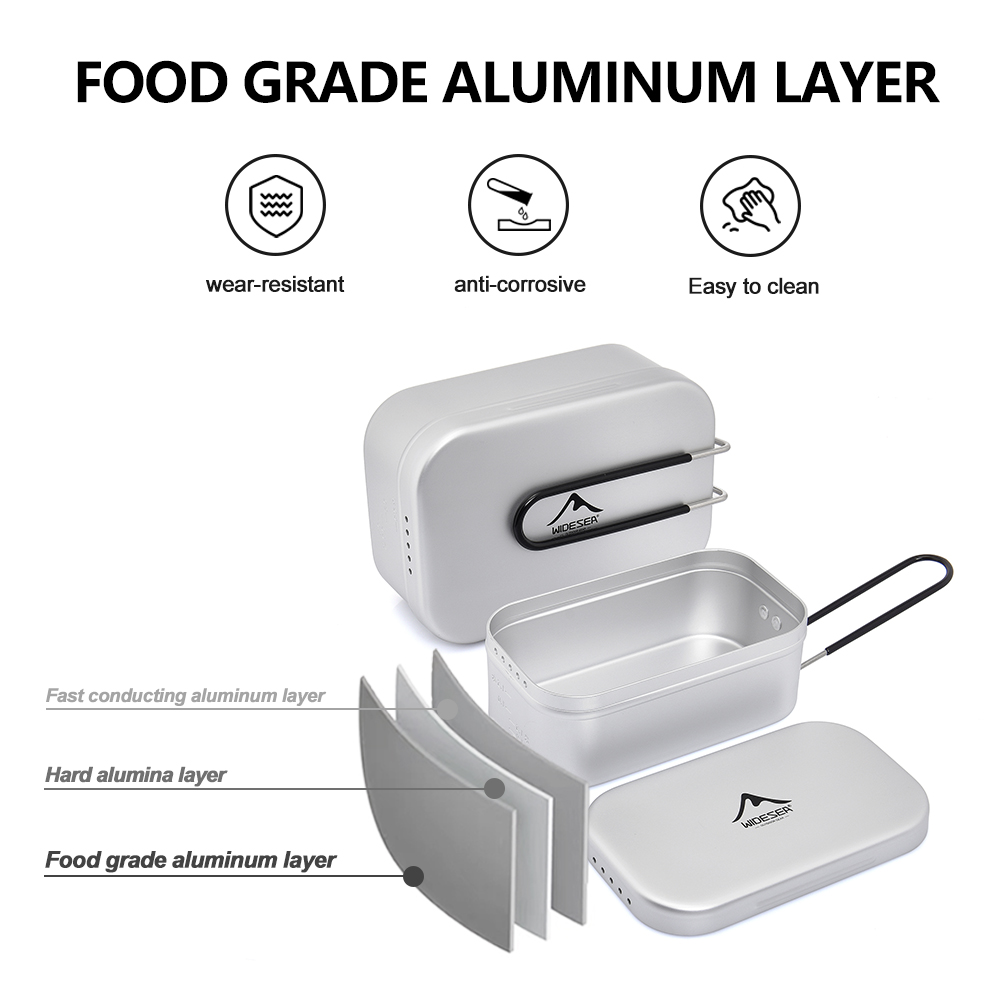 Lunch Box in alluminio puro co - Camping Cooking Candle recensione e prezzo