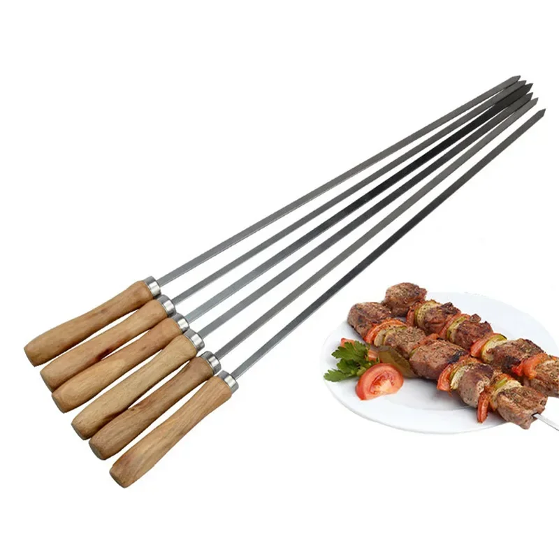 Set di 6 Spiedini Piatti in Ac - Camping Cooking Candle recensione e prezzo