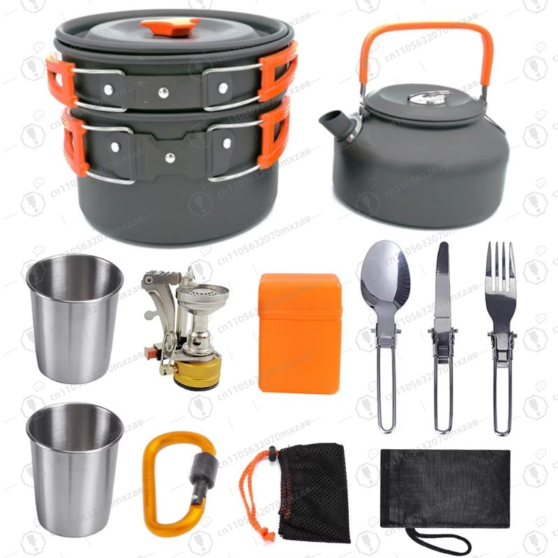 Set di pentole da esterno in a - Camping Cooking Accessories Set recensione e prezzo