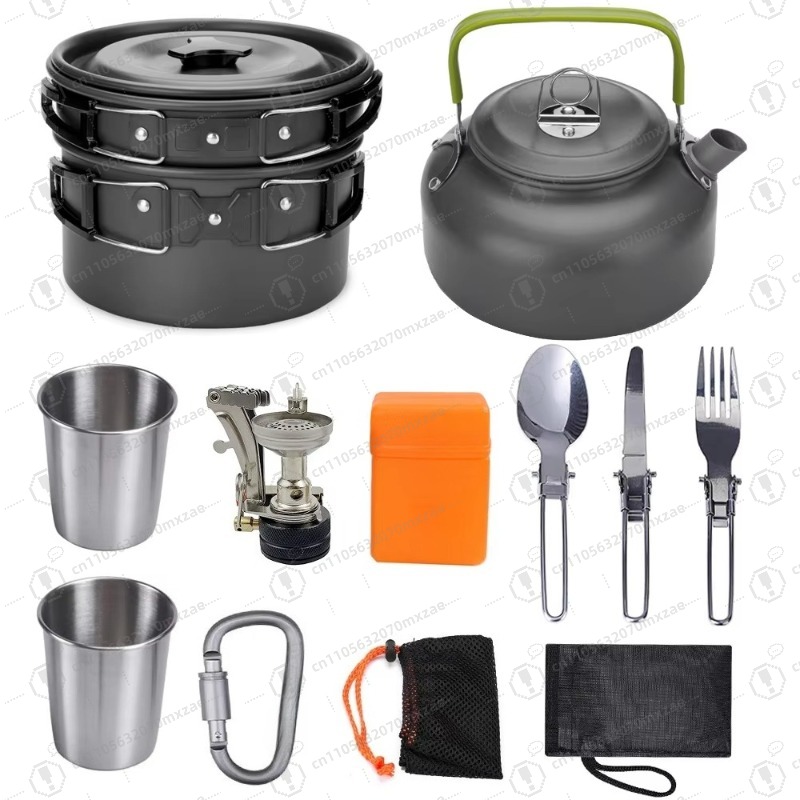Set di pentole da esterno in a - Camping Cooking Accessories Set recensione e prezzo