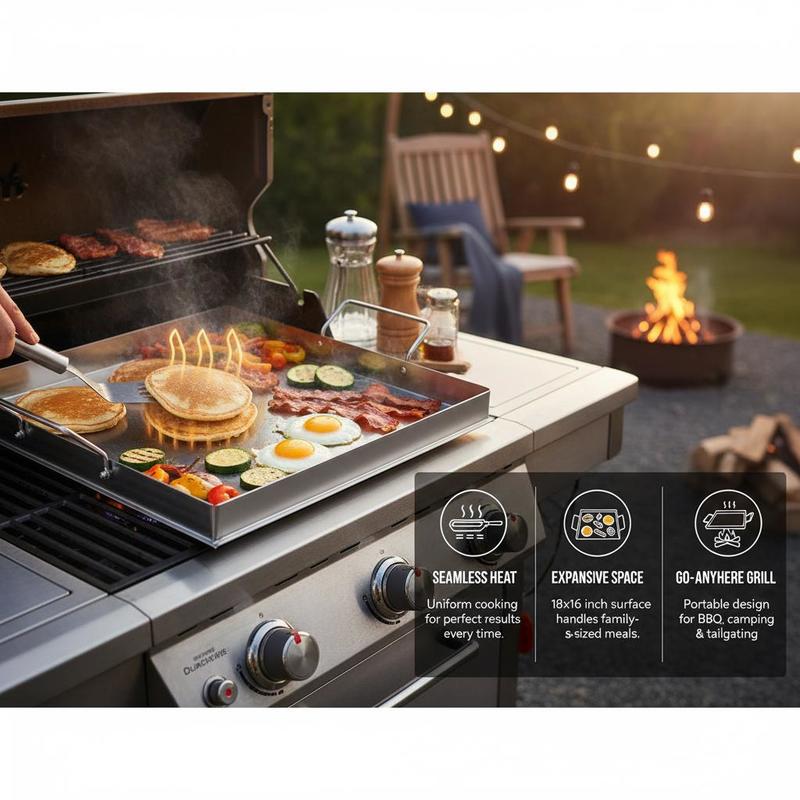 Piastra universale piatta 18x1 - Camping Cooking Disc recensione e prezzo