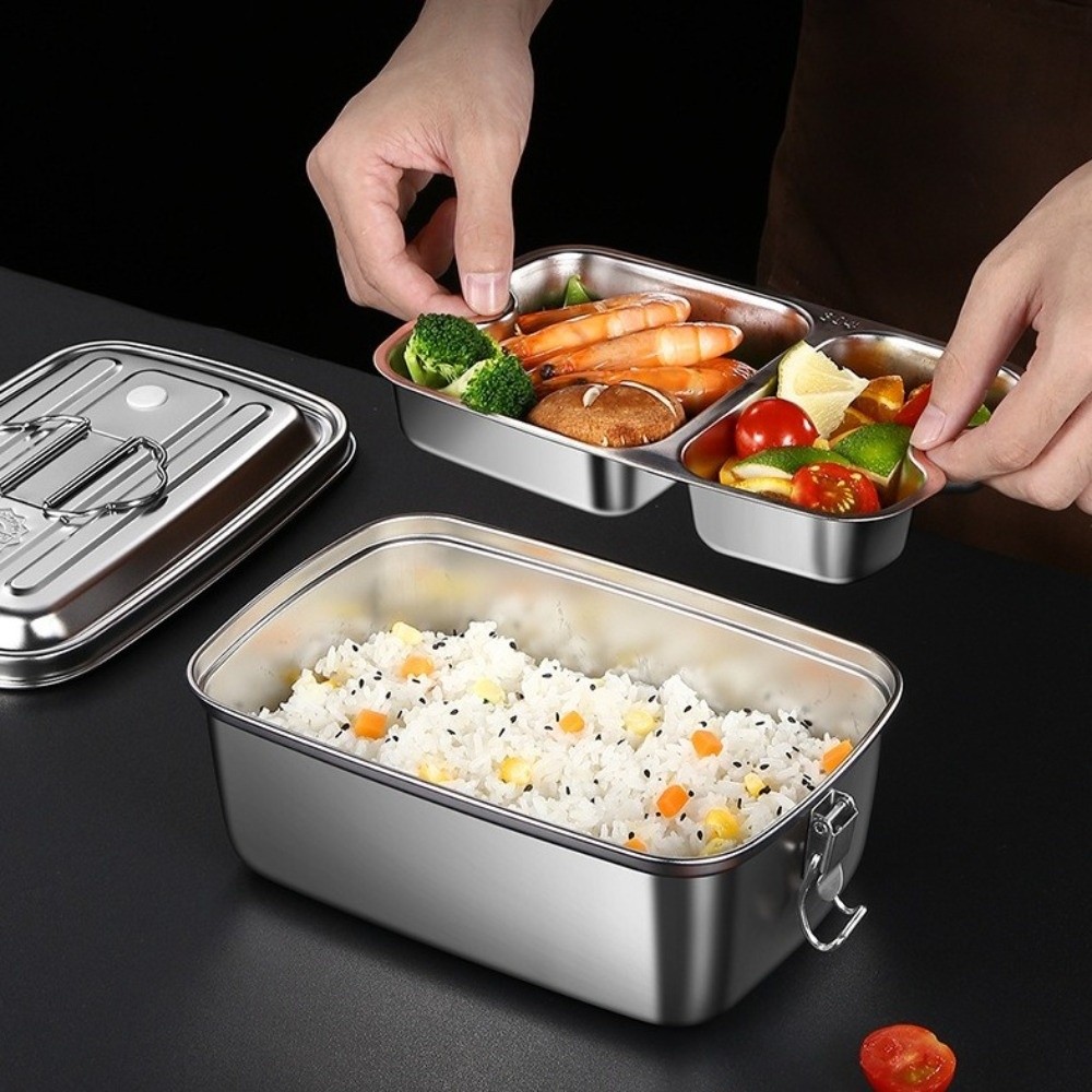 Scatola per il pranzo in accia - Camping Cooking Equipment recensione e prezzo