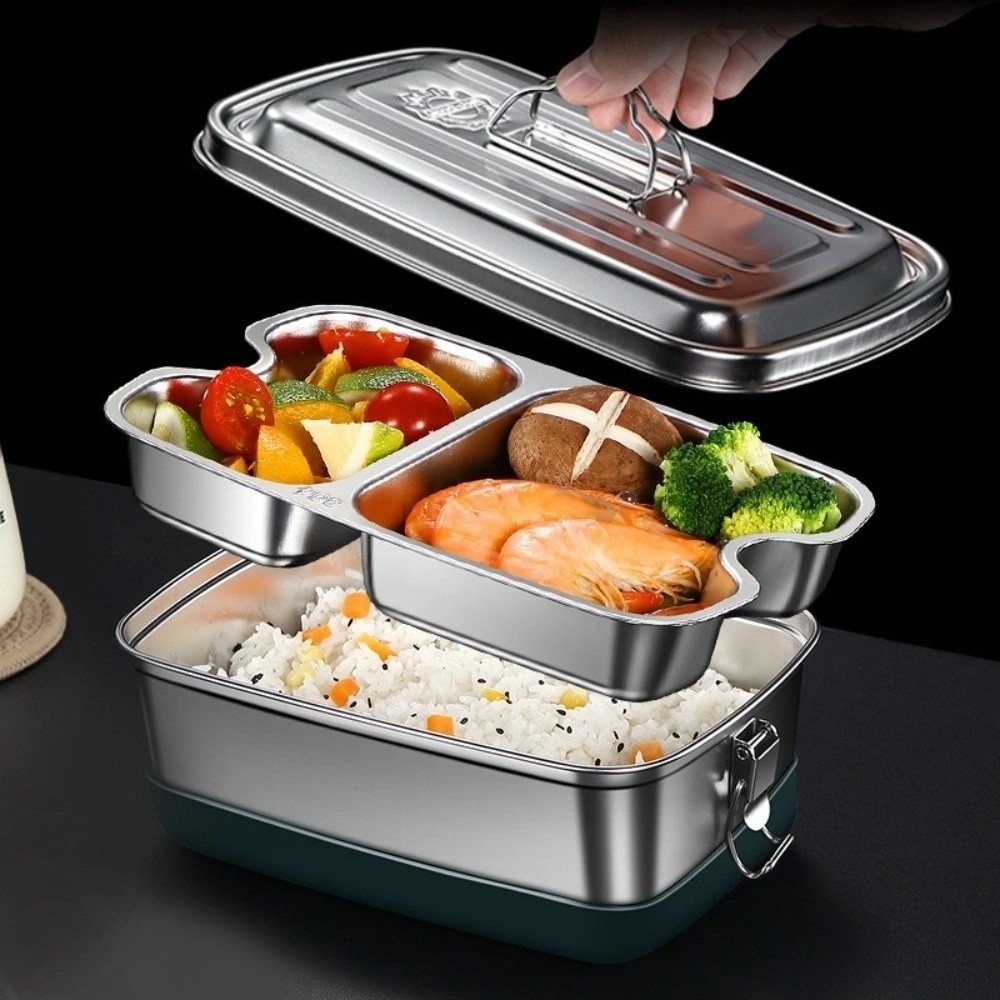 Scatola per il pranzo in accia - Camping Cooking Equipment recensione e prezzo