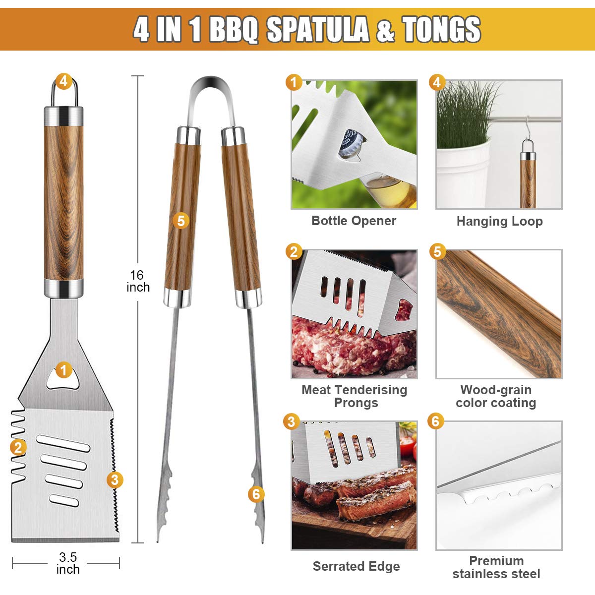 Set di accessori per griglia p - Camping Cooking Accessories Set recensione e prezzo