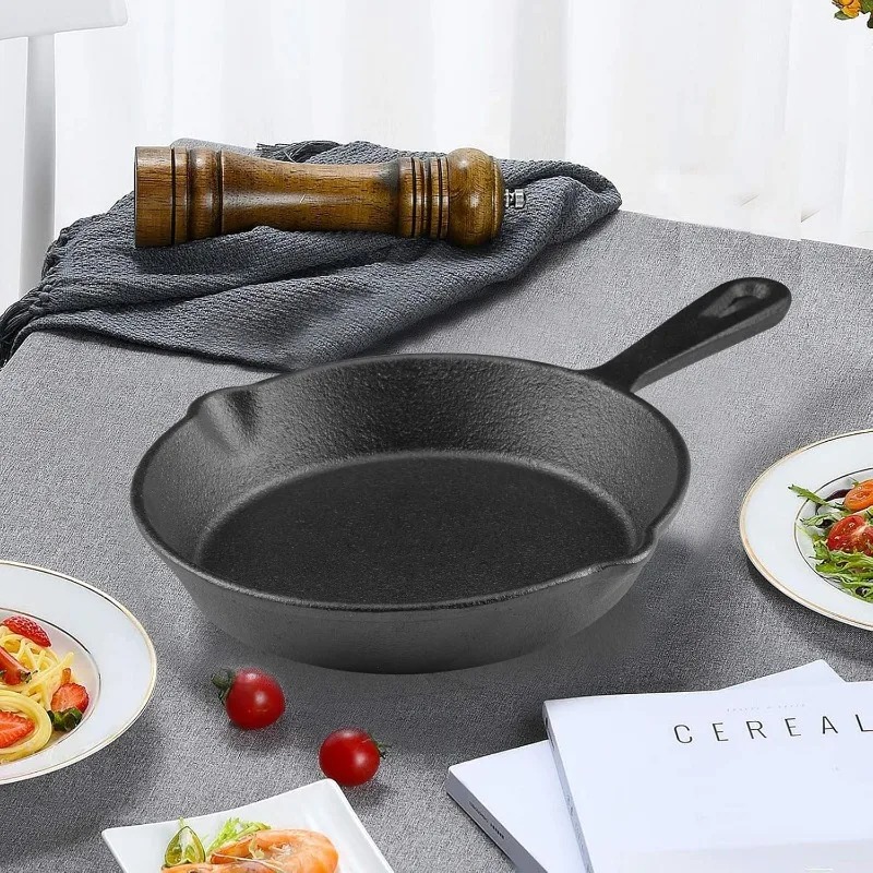 1 pz 14 CM Campeggio Padella p - Skillet Cast Iron Camp recensione e prezzo