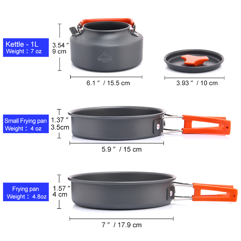 Widesea Set di pentole da camp - Camping Cooking Accessories Set recensione e prezzo