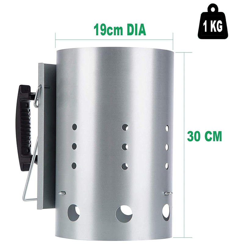 Avviamento camino con maniglia - Charcoal Chimney Starter recensione e prezzo
