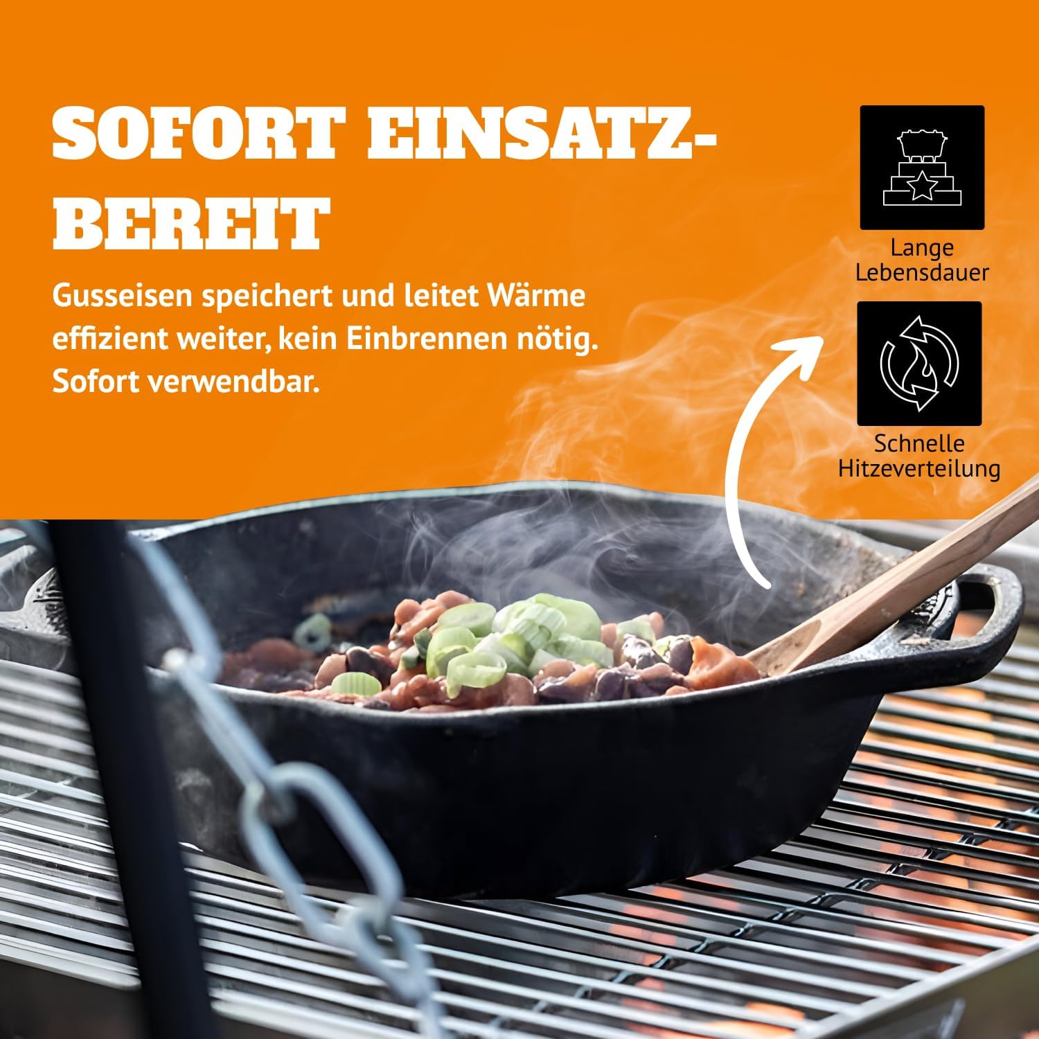 Padella in Ghisa Pretrattata d - Skillet Cast Iron Camp recensione e prezzo