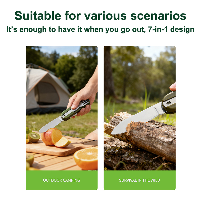 Nuovo set di posate da campegg - Camping Cooking Knife Set recensione e prezzo