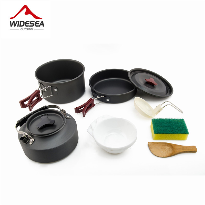 Widesea Set di pentole da camp - Quechua Camping Cooking Set recensione e prezzo