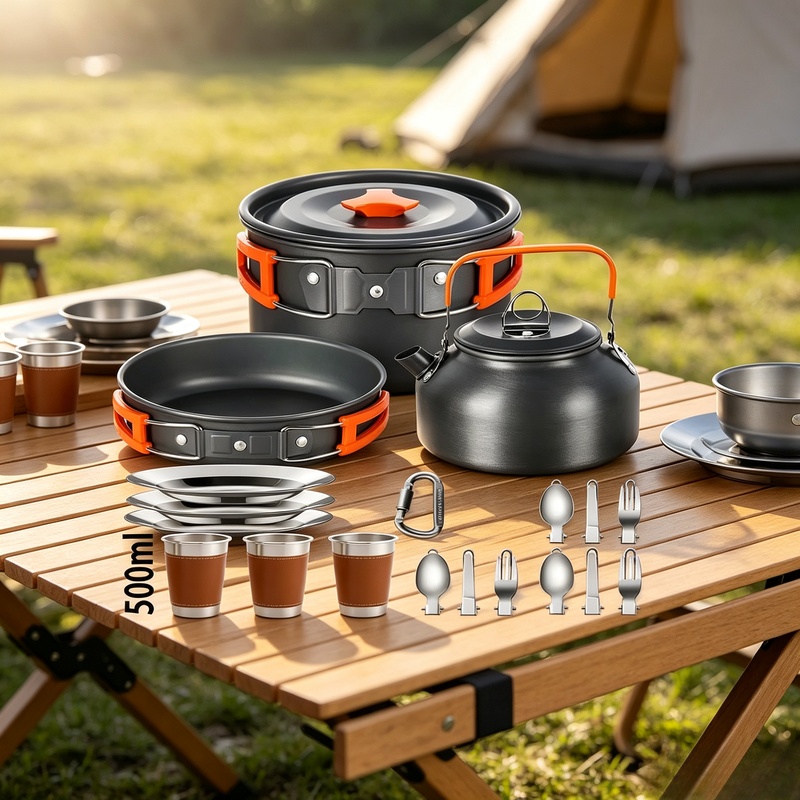 Set di Pentole da Campeggio An - Camping Cooking Candle recensione e prezzo