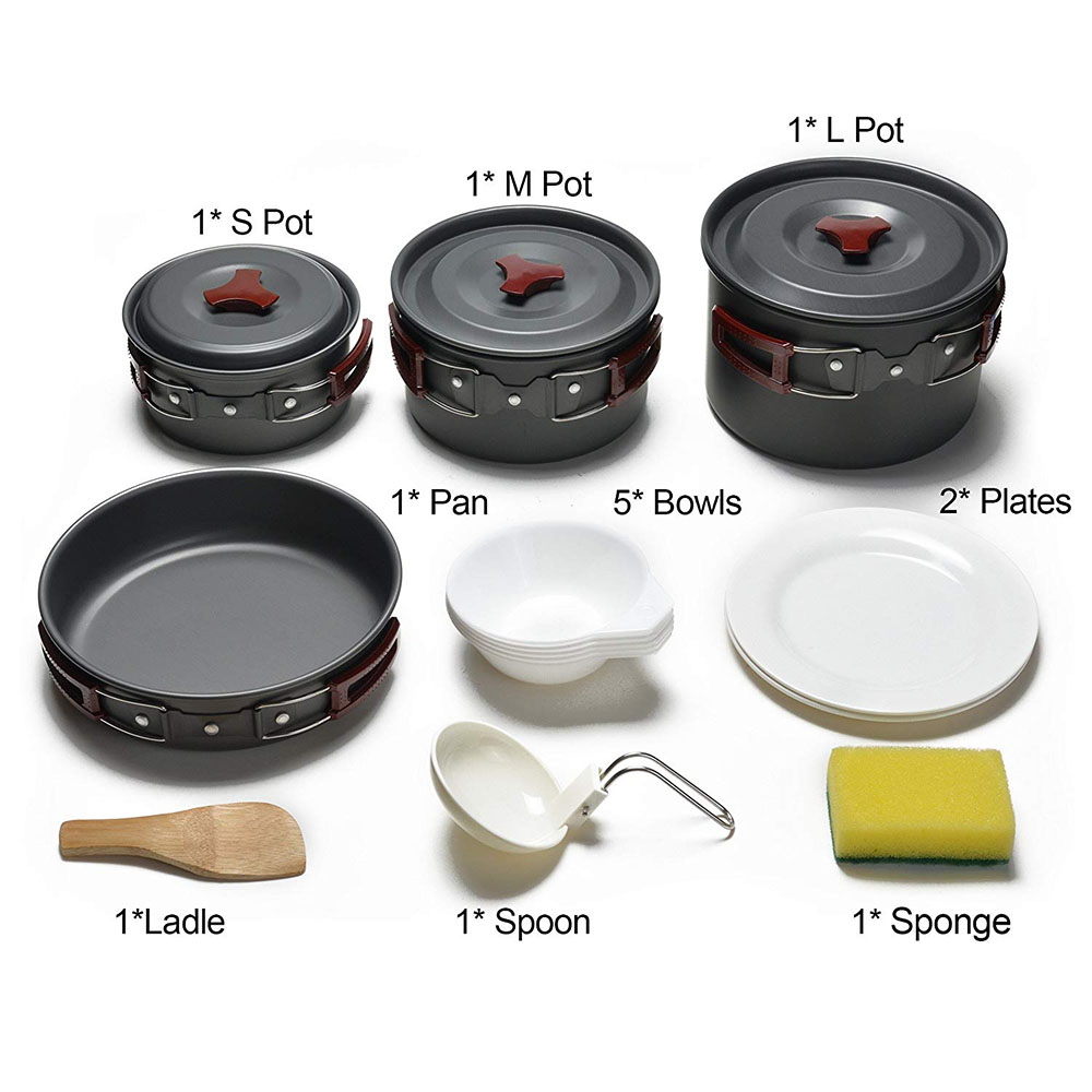 Kit di pentole da campeggio al - Camping Cooking Candle recensione e prezzo