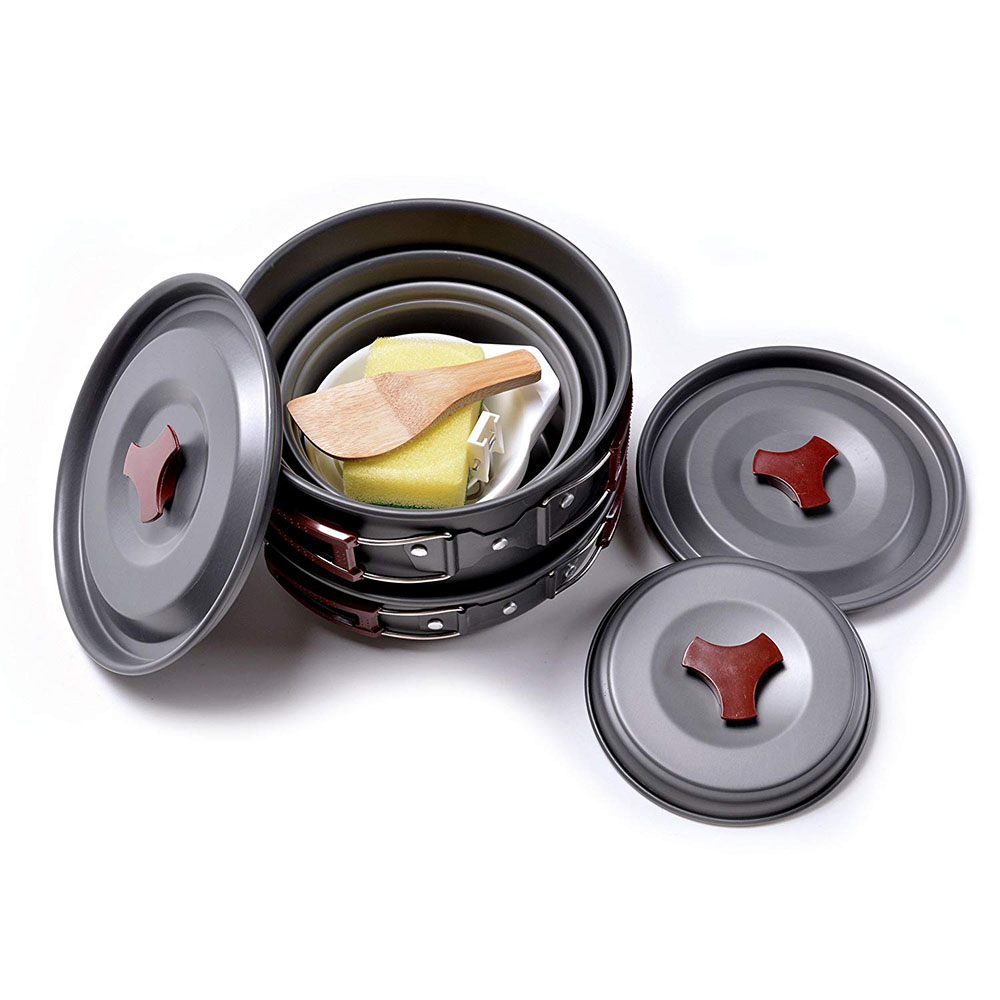 Kit di pentole da campeggio al - Camping Cooking Candle recensione e prezzo