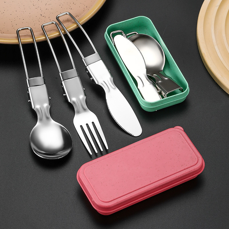 Set di posate portatile in acc - Camping Cooking Knife Set recensione e prezzo